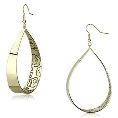 Alamode Gold Iron Earrings with No Stone