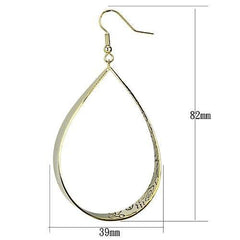 Alamode Gold Iron Earrings with No Stone - Flyclothing LLC