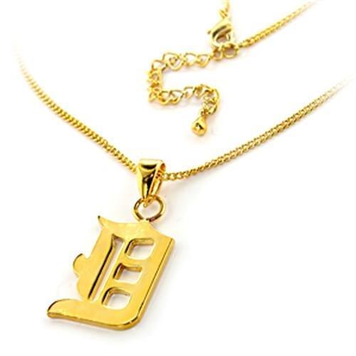 Alamode Gold Brass Chain Pendant with No Stone