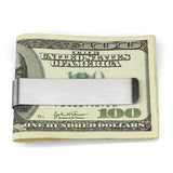 Alamode High polished (no plating) Stainless Steel Money clip with No Stone