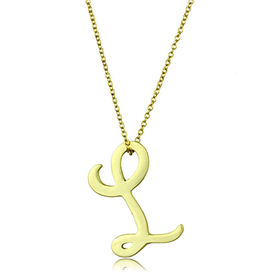 Alamode Gold Brass Chain Pendant with No Stone