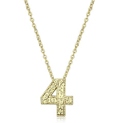 Alamode Flash Gold Brass Chain Pendant with Top Grade Crystal in Clear