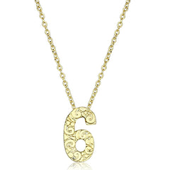 Alamode Flash Gold Brass Chain Pendant with Top Grade Crystal in Clear