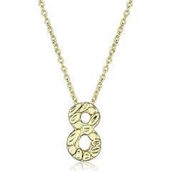 Alamode Flash Gold Brass Chain Pendant with Top Grade Crystal in Clear