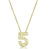 Alamode Flash Gold Brass Chain Pendant with Top Grade Crystal in Clear