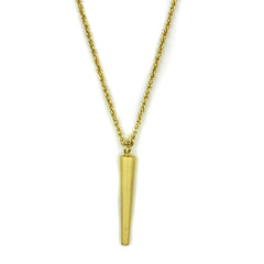 Alamode Gold & Brush Brass Chain Pendant with No Stone