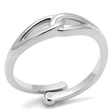 Alamode Rhodium Brass Ring with No Stone