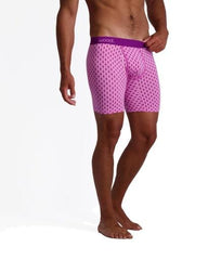 Wood Underwear purple interlock men's biker brief w-fly - Flyclothing LLC