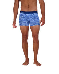 Wood Underwear blue camo mens boxer brief w-fly - Flyclothing LLC