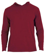 Wood Underwear burgundy men's long sleeve hoodie - Flyclothing LLC