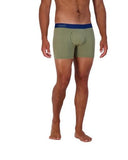 Wood Underwear olive mens boxer brief w-fly - Flyclothing LLC