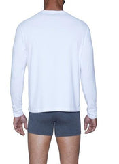 Wood Underwear white men's long sleeve henley - Flyclothing LLC