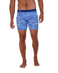 Wood Underwear blue camo mens biker brief w-fly - Flyclothing LLC