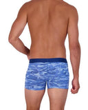 Wood Underwear blue camo mens boxer brief w-fly - Flyclothing LLC