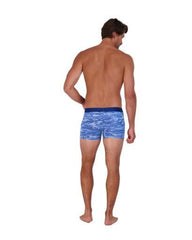 Wood Underwear blue camo mens boxer brief w-fly - Flyclothing LLC