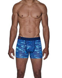 Wood Underwear blue liquid men's boxer brief w-fly - Flyclothing LLC