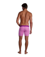 Wood Underwear purple interlock men's biker brief w-fly - Flyclothing LLC