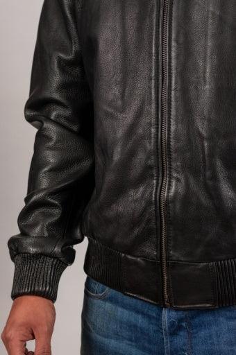 NFL, Jackets & Coats, Men Jacksonville Jaguars Nfl Leather Jacket L Black  Full Zip Bomber Style