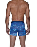 Wood Underwear blue liquid men's boxer brief w-fly - Flyclothing LLC