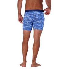 Wood Underwear blue camo mens biker brief w-fly - Flyclothing LLC