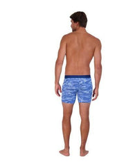 Wood Underwear blue camo mens biker brief w-fly - Flyclothing LLC