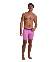 Wood Underwear purple interlock men's biker brief w-fly - Flyclothing LLC