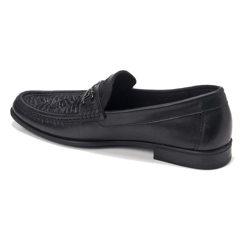 Sandro Moscoloni Sintra Fancy Vamp Mocc Handsewn Slip on Black - Flyclothing LLC