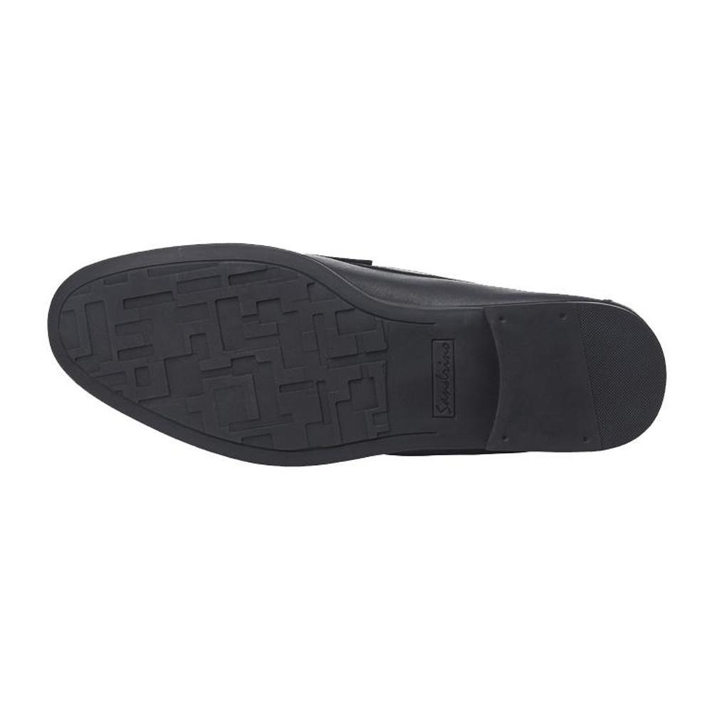 Sandro Moscoloni Sintra Fancy Vamp Mocc Handsewn Slip on Black - Flyclothing LLC